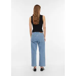 Women's Light-Wash High-Waisted Straight Jeans COMMA image-4