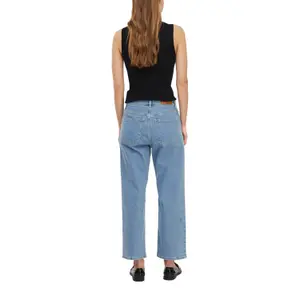 Women's Light-Wash High-Waisted Straight Jeans COMMA image-5