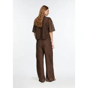 Wide Leg Trousers in Fine Lace for Women COMMA image-4