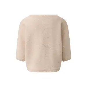 Women's Round Neck Sweater with Sparkling Sequins COMMA image-1