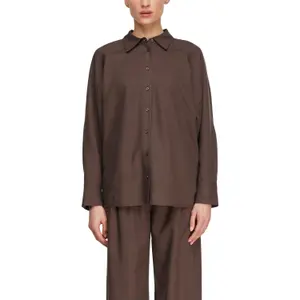 Women's Oversized Lyocell Shirt with Dropped Shoulders COMMA image-2