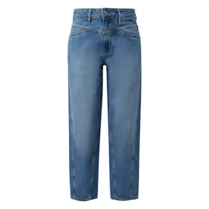 Womens Loose & Relaxed Ankle Length Distressed Jeans COMMA image-0