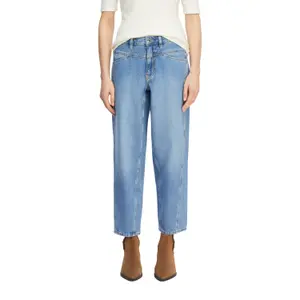 Womens Loose & Relaxed Ankle Length Distressed Jeans COMMA image-2