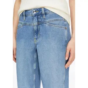 Womens Loose & Relaxed Ankle Length Distressed Jeans COMMA image-3