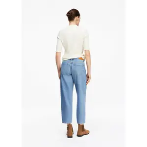Womens Loose & Relaxed Ankle Length Distressed Jeans COMMA image-4