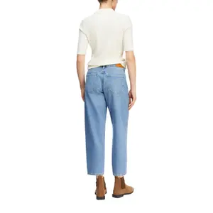 Womens Loose & Relaxed Ankle Length Distressed Jeans COMMA image-5