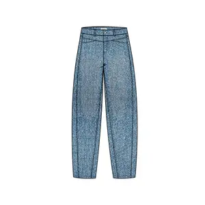 Womens Loose & Relaxed Ankle Length Distressed Jeans COMMA image-6
