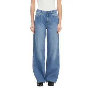 High-Waisted Five-Pocket Wide Leg Jeans for Women COMMA image-2