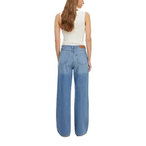 High-Waisted Five-Pocket Wide Leg Jeans for Women COMMA image-5