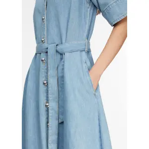 Robe in jeans con cintura removibile donna COMMA image-3
