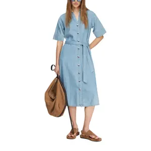 Robe in jeans con cintura removibile donna COMMA image-6