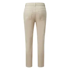 Mid-Rise Dyed Chino Trousers for Women COMMA image-1
