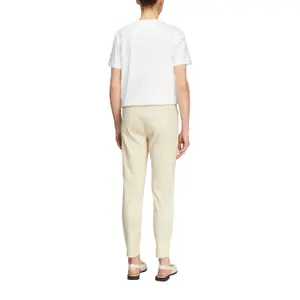 Mid-Rise Dyed Chino Trousers for Women COMMA image-5