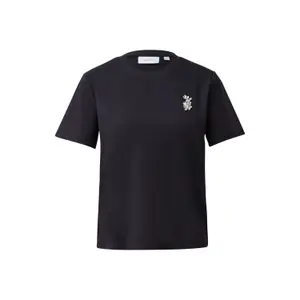 Women's Stone Flower Placement T-shirt COMMA image-0