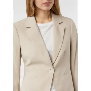 Textured Fabric Blazer for Women COMMA image-4