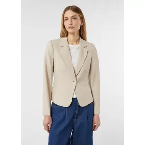Textured Fabric Blazer for Women COMMA image-6