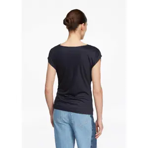 Sophisticated Draped Collar Fluid T-Shirt Women COMMA image-4