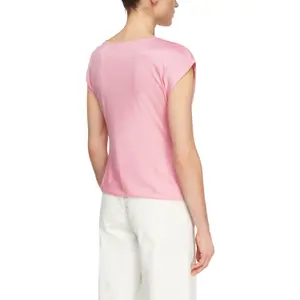 Women's Draped Neck Fluid Jersey Vest COMMA image-5