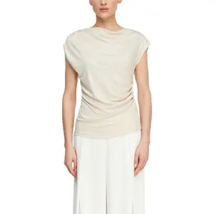 Women's Draped Neck Fluid Jersey Vest COMMA image-2