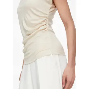 Women's Draped Neck Fluid Jersey Vest COMMA image-3