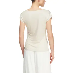 Women's Draped Neck Fluid Jersey Vest COMMA image-5