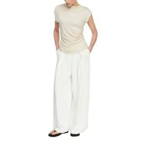 Women's Draped Neck Fluid Jersey Vest COMMA image-6