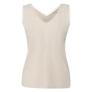 Women's Jersey Tank Top with Stitching COMMA image-0
