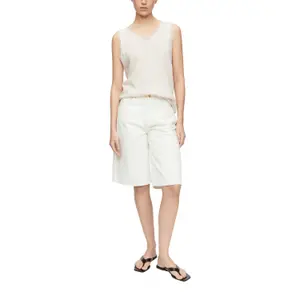 Women's Jersey Tank Top with Stitching COMMA image-6