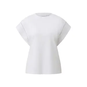 Textured Drop Shoulder T-Shirt for Women COMMA image-0
