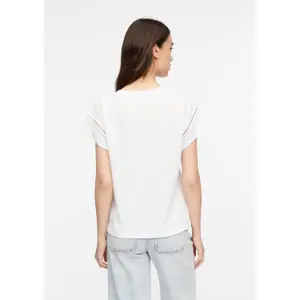 Textured Drop Shoulder T-Shirt for Women COMMA image-4