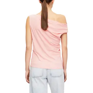 Fluid Asymmetric Draped Neck Tank Top Women COMMA image-5