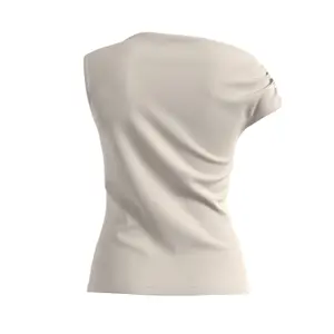 Fluid Asymmetric Draped Neck Tank Top Women COMMA image-1