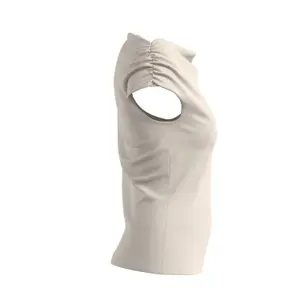Fluid Asymmetric Draped Neck Tank Top Women COMMA image-6