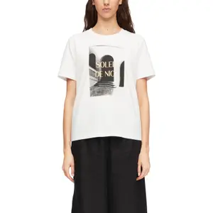 Women's Classic Fit Cotton T-Shirt COMMA 01E6 image-2