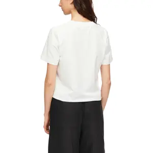 Women's Classic Fit Cotton T-Shirt COMMA 01E6 image-5