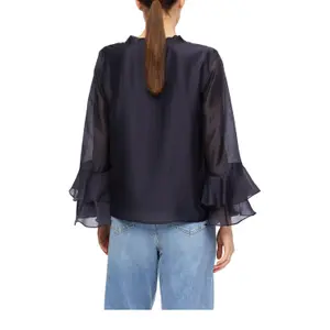 Women's Tencel Blouse with Ruffled Sleeves COMMA image-5