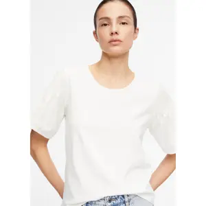 Women's Round Neck T-Shirt COMMA Smock image-3