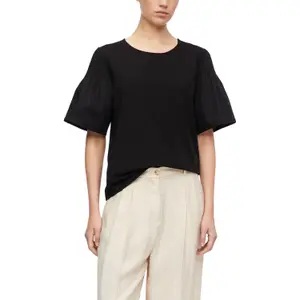 Women's Round Neck Jersey T-Shirt COMMA Smock image-2