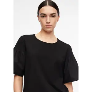 Women's Round Neck Jersey T-Shirt COMMA Smock image-3