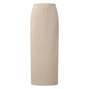 Women’s Fitted Fine Knit Long Skirt with Elasticated Waist COMMA image-0