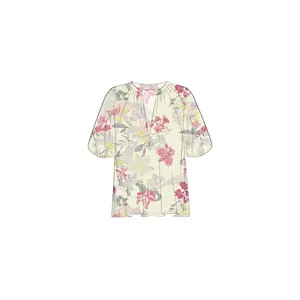 Abstract Print Tunic Collar Blouse Women COMMA image-4