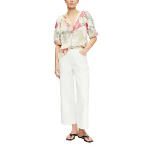 Abstract Print Tunic Collar Blouse Women COMMA image-5