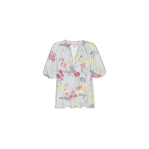 Abstract Print Tunic Collar Blouse Women COMMA image-4