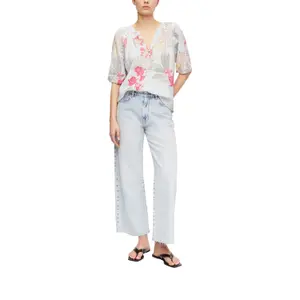 Abstract Print Tunic Collar Blouse Women COMMA image-5