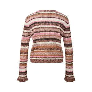 Women's Knitted Cardigan with Ruffle Details COMMA image-1