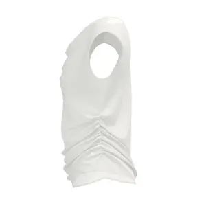 Frilled Seersucker Blouse with Cowl Neck Women COMMA image-6