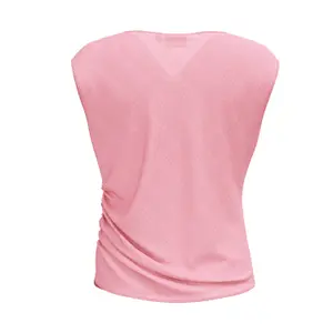 Seersucker Blouse with Cap Collar and Drop Shoulders for Women COMMA image-1