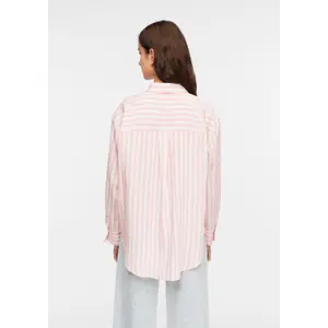 Striped Viscose Blend Shirt Collar Women's Shirt COMMA image-4