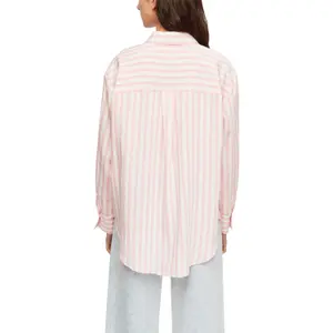 Striped Viscose Blend Shirt Collar Women's Shirt COMMA image-5