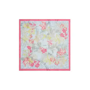 Women's Silk Blend Printed Scarf COMMA image-1